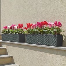 Вазон Lechuza BALCONERA Cottage 100, черный