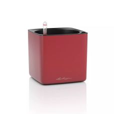 Вазон Lechuza CUBE Premium 14, красный матовый