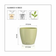 Вазон Lechuza CLASSICO Color DECO 14, песочно-коричневый