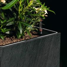 Вазон Lechuza CANTO stone 40 LED low, темно-сірий