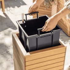 Горшок Lechuza Palo Natural Wood 45 см, высокий