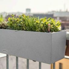 Вазон Lechuza BALCONERA Stone 40, каменно-серый
