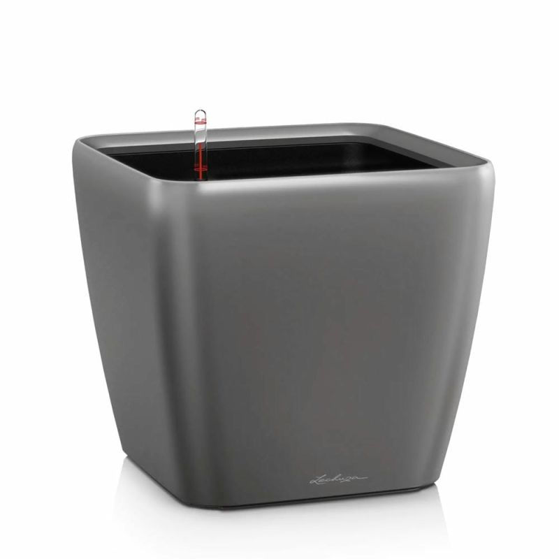 Горшок Lechuza Quadro Premium LS 21, антрацит