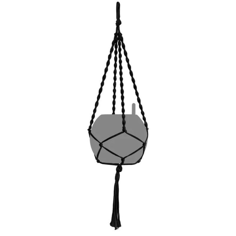 Підвіс Lechuza Macramé BOHO 120 см чорний