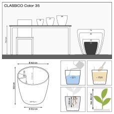 Вазон CLASSICO Color 70, пісочно-коричневий