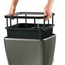 Горшок Lechuza Quadro Premium LS 21, антрацит