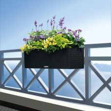 Вазон Lechuza BALCONERA Cottage 100, черный