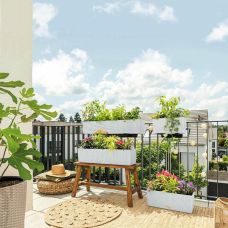 Вазон Lechuza BALCONERA Cottage 100, мокко