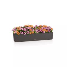 Горшок Lechuza Balconera Stone 100, графитово-черный