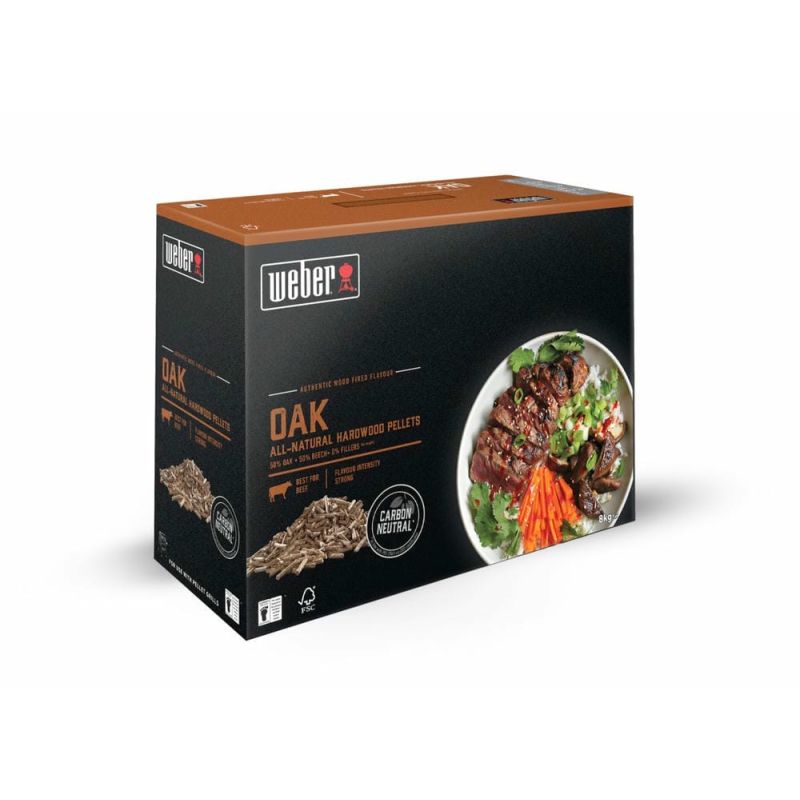 Деревні пеллети Weber Oak (дуб), 8 кг