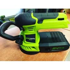 Шлифмашинка аккумуляторная Greenworks G24ROS