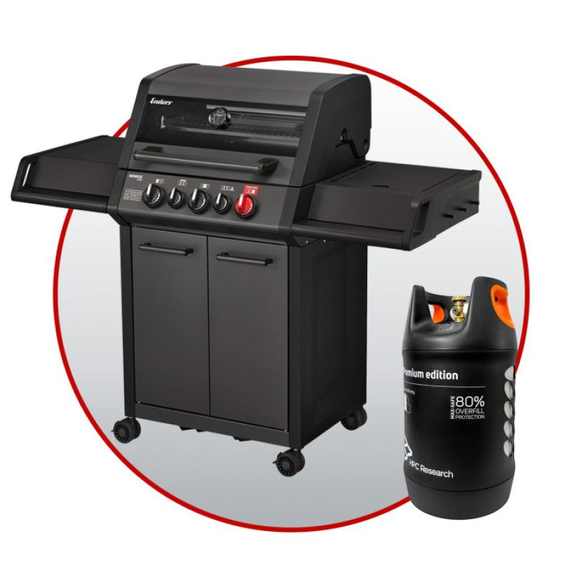 Комплект: Moronroe PRO 3 SIK Turbo Shadow и газовый баллон HPCR 24,5 л с отсекателем