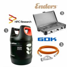 Набор: газовая плита Enders Brisbane 3Z н/ж сталь з термодатчиком + баллон HPCR-G.5 (G.4), 18,2л c отсекателем Набор: газовая плита Enders Brisbane 3Z н/ж сталь з термодатчиком + баллон HPCR-G.5 (G.4), 18,2л c отсекателем