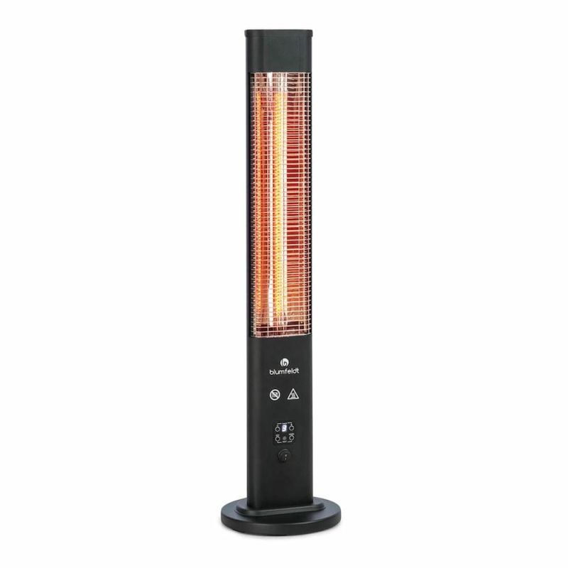 Інфрачервоний електричний обігрівач Blumfeldt Heat Guru Plus Black, 1,2 кВт