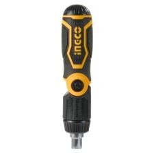 Отвертка с трещоткой и битами 13 в 1 INGCO