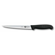 Кухонный нож Victorinox Fibrox Filleting Superflex, 18 см, с черн. ручкой