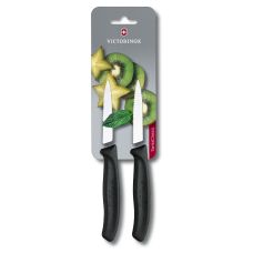 Кухонный нож Victorinox SwissClassic Paring Vx6.7633.B, 8 см, с черн. ручкой, 2 шт (блистер)