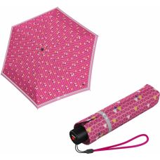 Парасоля складана Knirps Rookie Manual Triple Pink Reflective