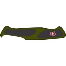 Накладка на нож Victorinox RangerGrip Vh+ передняя, с логотипом, 130 мм, зеленая с черным