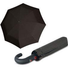 Зонт складний Knirps T.260 Medium Duomatic Crook Handle Watson Tobacco