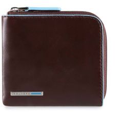 Кредитниця Піквадро Blue Square Коньяк на блискавці з RFID захистом (10x9x1,5)