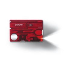 Набір Victorinox Swisscard Lite 82х54х4мм/13функ/прозорий червоний