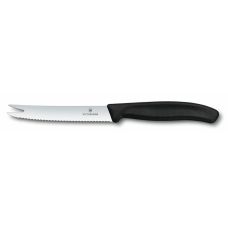 Кухонный нож Victorinox SwissClassic Cheese&Sausage Vx6.7863, 11 см, с черн. ручкой