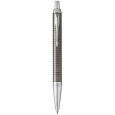Ручка шариковая Parker IM 17 Premium Dark Espresso Chiselled CT BP 24 332 хром.