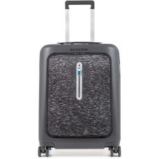 Валіза Піквадро Relyght Bagmotic Чорн. на 4 колесах S з карманом д/ноутбука 15,6"/iPad Air/Pro з ваги/USB/microUSB (39,5л) (40x55x23,5)