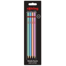 Олівець Ротрінг WCP графітовий Metallic Assorted Colors HB блістер 4шт Олівець Ротрінг WCP графітовий Metallic Assorted Colors HB блістер 4шт