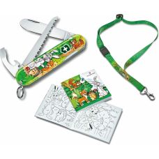 Набор Victorinox My First Children Set нож 84мм/9функ/кролик + шнурок на шею + раскраска