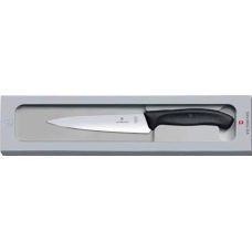 Кухонный нож Victorinox SwissClassic Carving Vx6.8003.12G, 12 см, с черн. ручкой, в подар.упак.