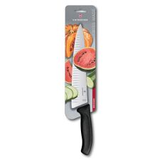 Кухонний ніж Victorinox SwissClassic Carving, 25 см, з чорн. ручкою, блістер