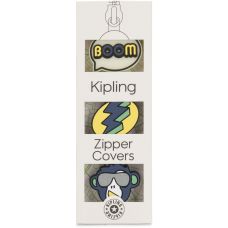 Комплект з трьох брелків для блискавки Kipling Style-It BTS Pullers Mix Boom Light Monk Син. (4x3x1,1см)