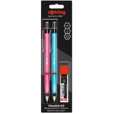 Олівець хутро. Ротрінг Visuclick Blue + Pink 0,5 мм+гріфелі блістер