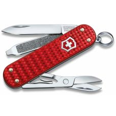 Ніж Victorinox Classic SD Precious Alox Iconic Red 58мм/5функ/рифл/червоний