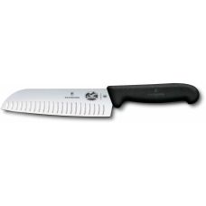 Кухонный нож Victorinox Fibrox Santoku Vx5.2523.17, 17 см, с черн. ручкой (GB)
