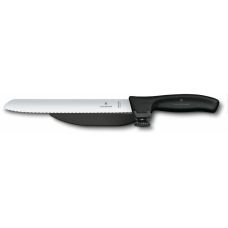 Кухонный нож Victorinox SwissClassic DUX Vx6.8663.21, 21 см, с направляющей черн. ручкой