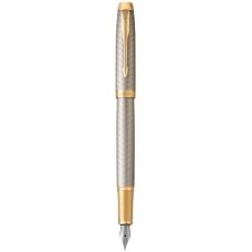 Ручка перьевая Parker IM 17 Premium Warm Silver GT FP F 24 022 позол.