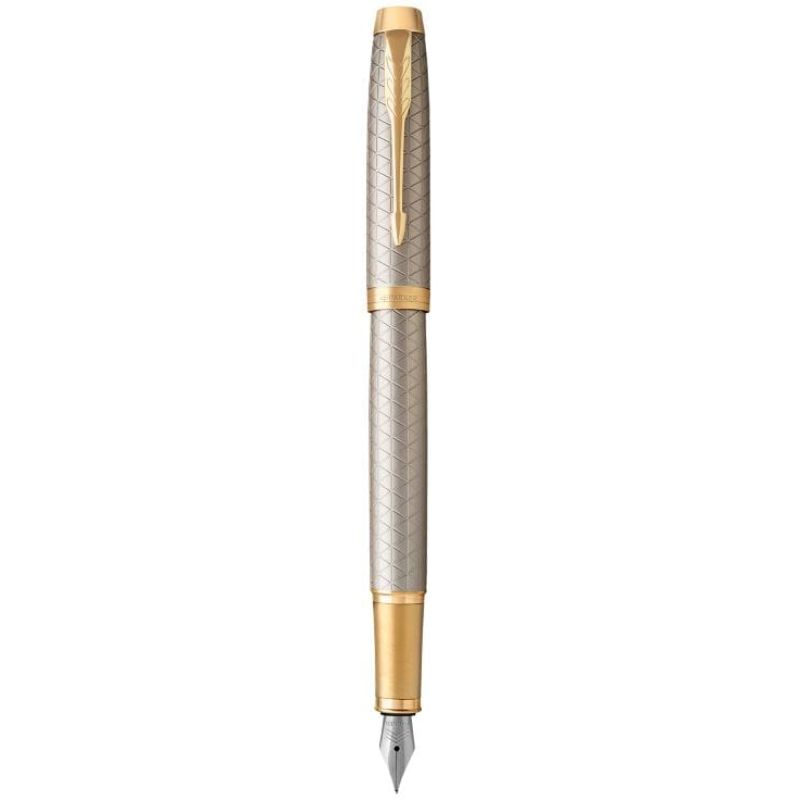 Ручка перова Parker IM 17 Premium Warm Silver GT FP F 24022 позол. Ручка перова Parker IM 17 Premium Warm Silver GT FP F 24022 позол.