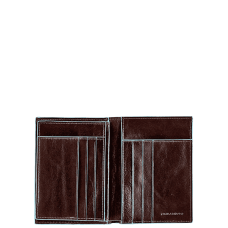 Портмоне Піквадро Blue Square Коньяк верт. з відділ. для 6 кред.карт (9,5x12,5x2)
