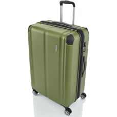 Валіза Travelite City на 4 колесах L exp. Зел. (113/124л,4,5кг) (49x77x32см)