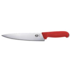 Кухонный нож Victorinox Fibrox Carving, 25 см, с красн. ручкой