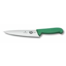 Кухонний ніж Victorinox Fibrox Carving Vx5.2004.15, 15 см, із зел. ручкою