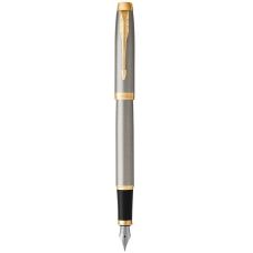 Ручка перова Parker IM 17 Brushed Metal GT FP F 22 111 позол.