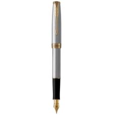Ручка перьевая Parker Sonnet 17 Stainless Steel GT FP F 84 111 позол.