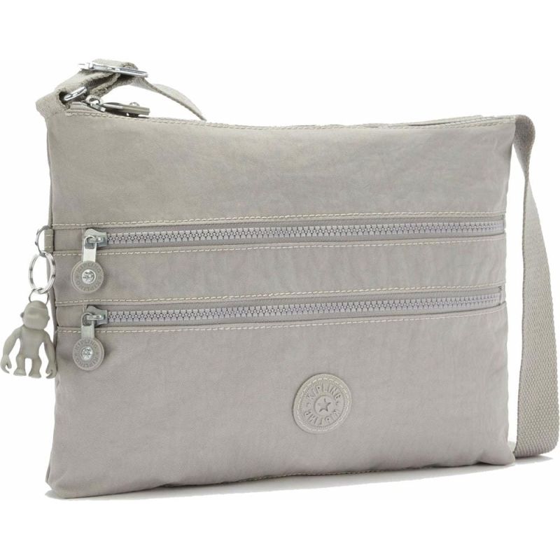Сумка Kipling Basic Alvar Grey Gris наплічна Сірий. (5л) (33x26x4, 5см)
