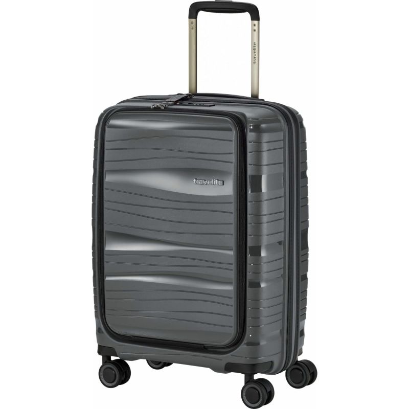 Валіза Travelite Motion на 4 колесах S з карманом д/ноутбука 15,6" Сірий. (43л,2,5кг) (39x55x23см) Валіза Travelite Motion на 4 колесах S з карманом д/ноутбука 15,6" Сірий. (43л,2,5кг) (39x55x23см)