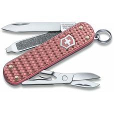 Ніж Victorinox Classic SD Precious Alox Gentle Rose 58мм/5функ/рифл/рожевий