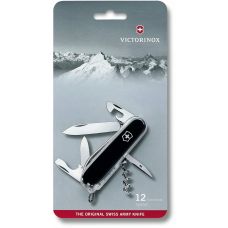 Ніж Victorinox Spartan 91мм/12функ/чорний, блістер